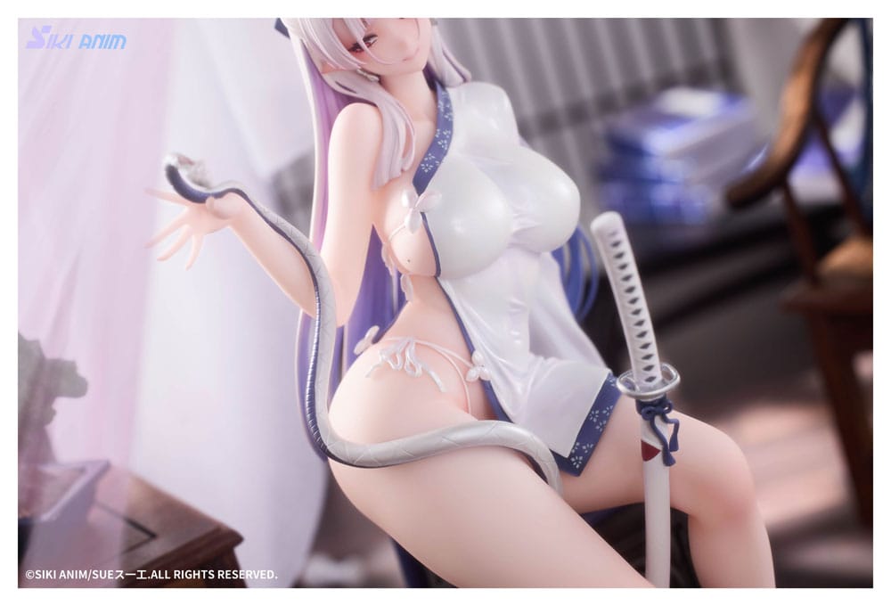Original Character PVC Statue 1/7 The Color of the Blue - White Snake Normal Edition 20 cm