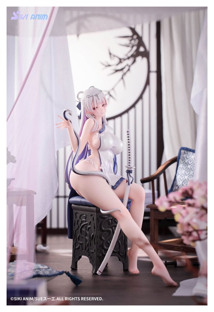 Original Character PVC Statue 1/7 The Color of the Blue - White Snake Normal Edition 20 cm