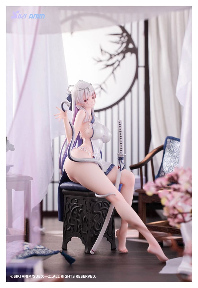 Original Character PVC Statue 1/7 The Color of the Blue - White Snake Normal Edition 20 cm