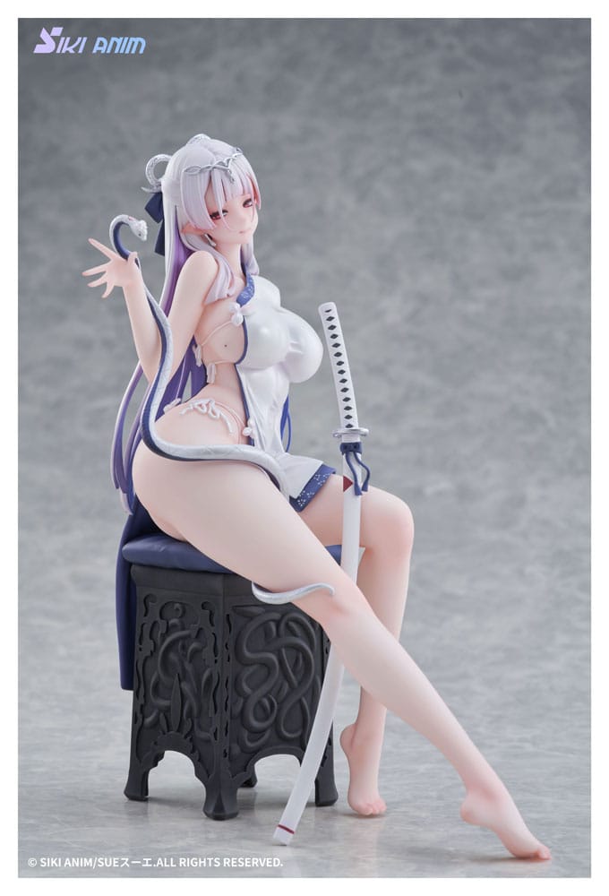 Original Character PVC Statue 1/7 The Color of the Blue - White Snake Deluxe Edition 20 cm