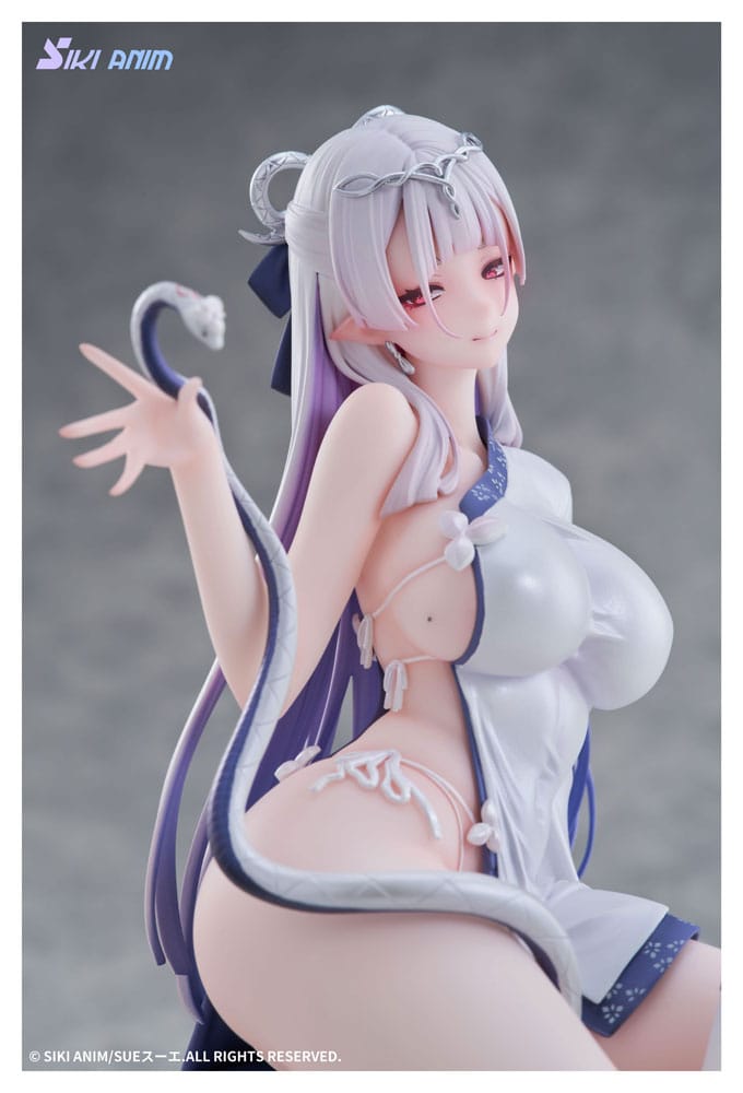 Original Character PVC Statue 1/7 The Color of the Blue - White Snake Deluxe Edition 20 cm