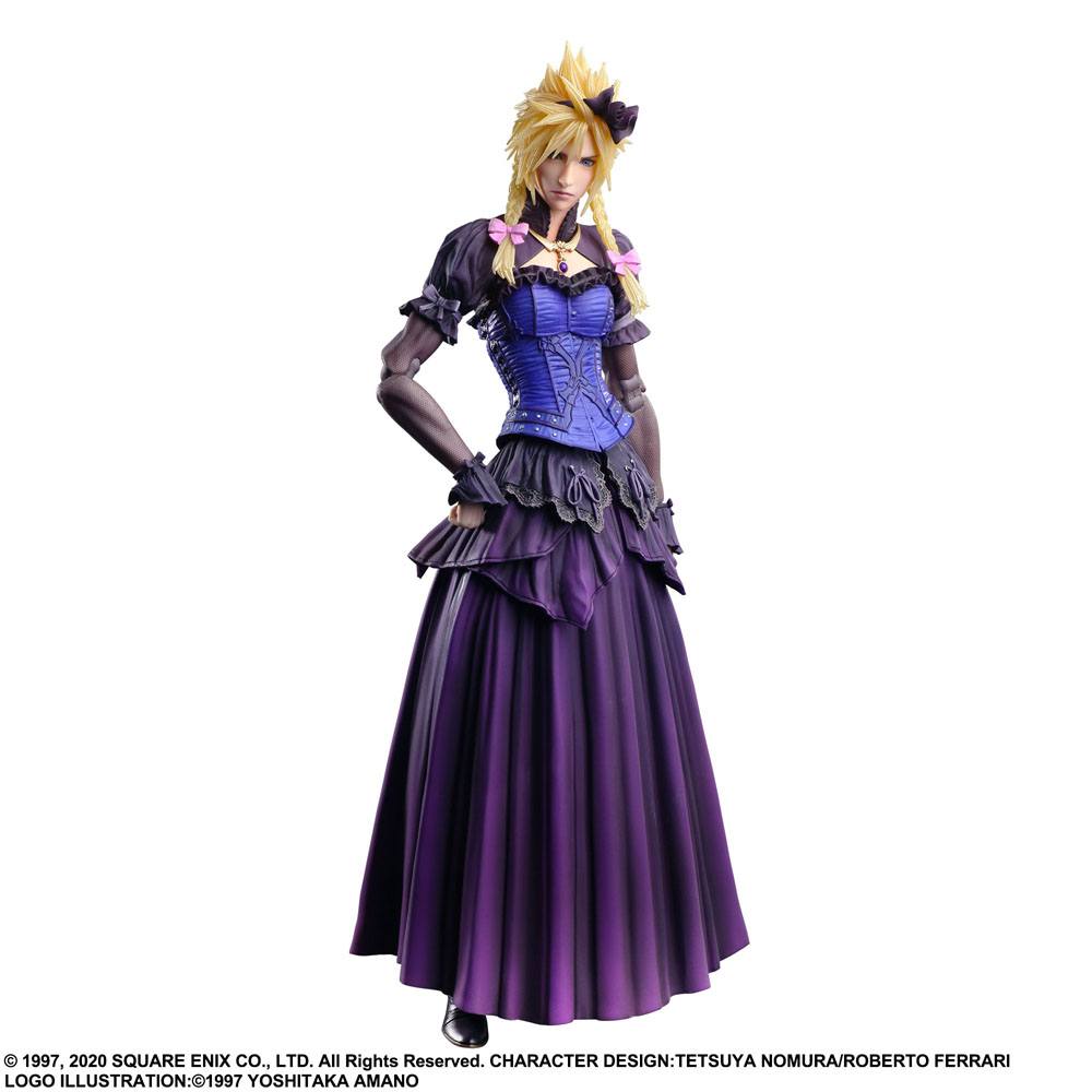 Final Fantasy VII Remake Play Arts Kai Action Figure Cloud Strife Dress Ver. 28 centimetri