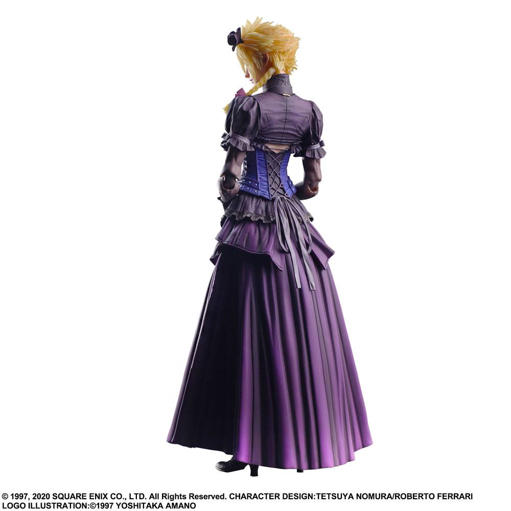 Final Fantasy VII Remake Play Arts Kai Action Figure Cloud Strife Dress Ver. 28 centimetri