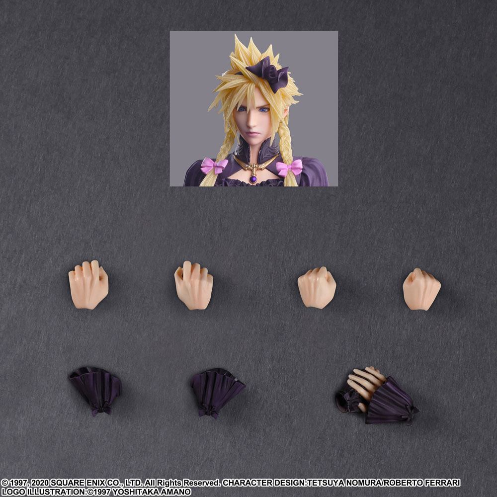 Final Fantasy VII Remake Play Arts Kai Action Figure Cloud Strife Dress Ver. 28 centimetri