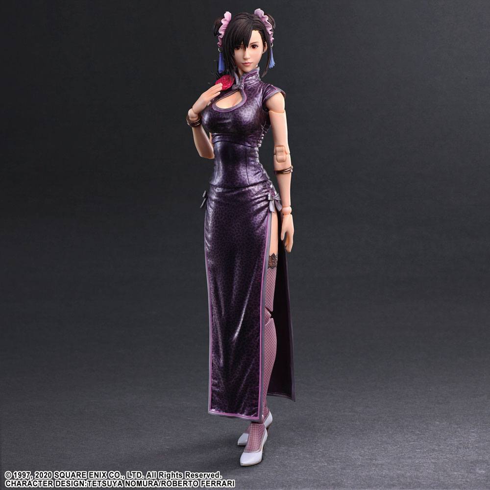 Final Fantasy VII Remake Play Arts Kai Action Figure Tifa Lockhart Abito sportivo Ver. 25 centimetri
