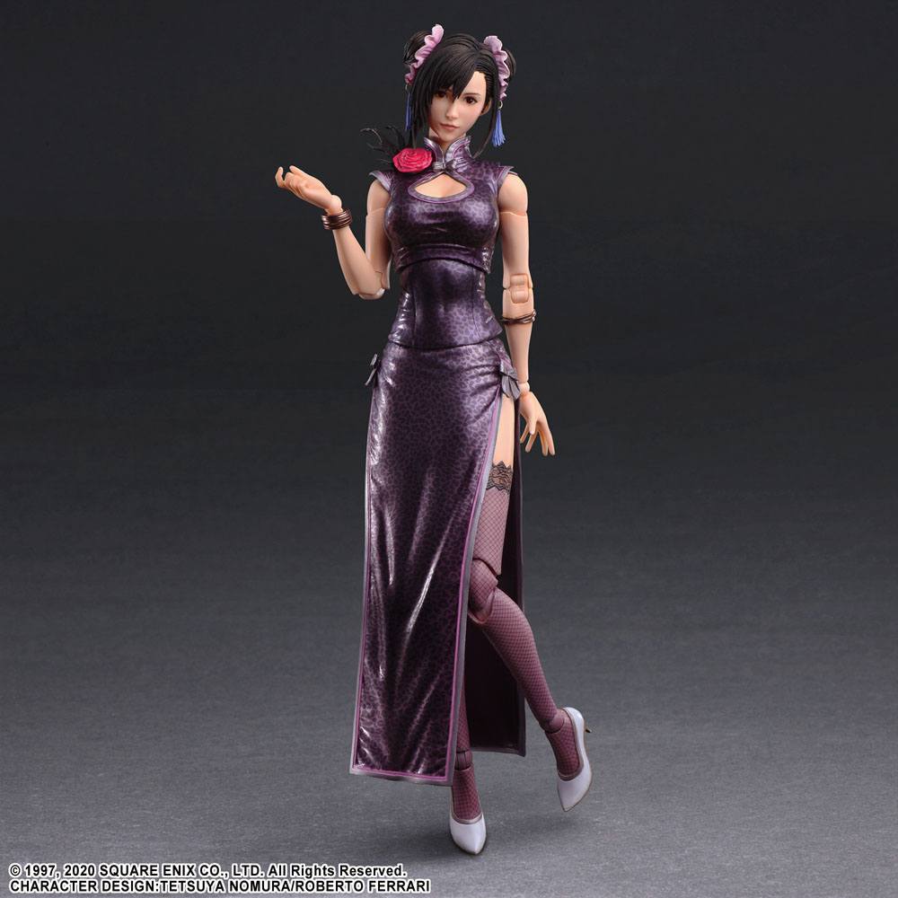Final Fantasy VII Remake Play Arts Kai Action Figure Tifa Lockhart Abito sportivo Ver. 25 centimetri