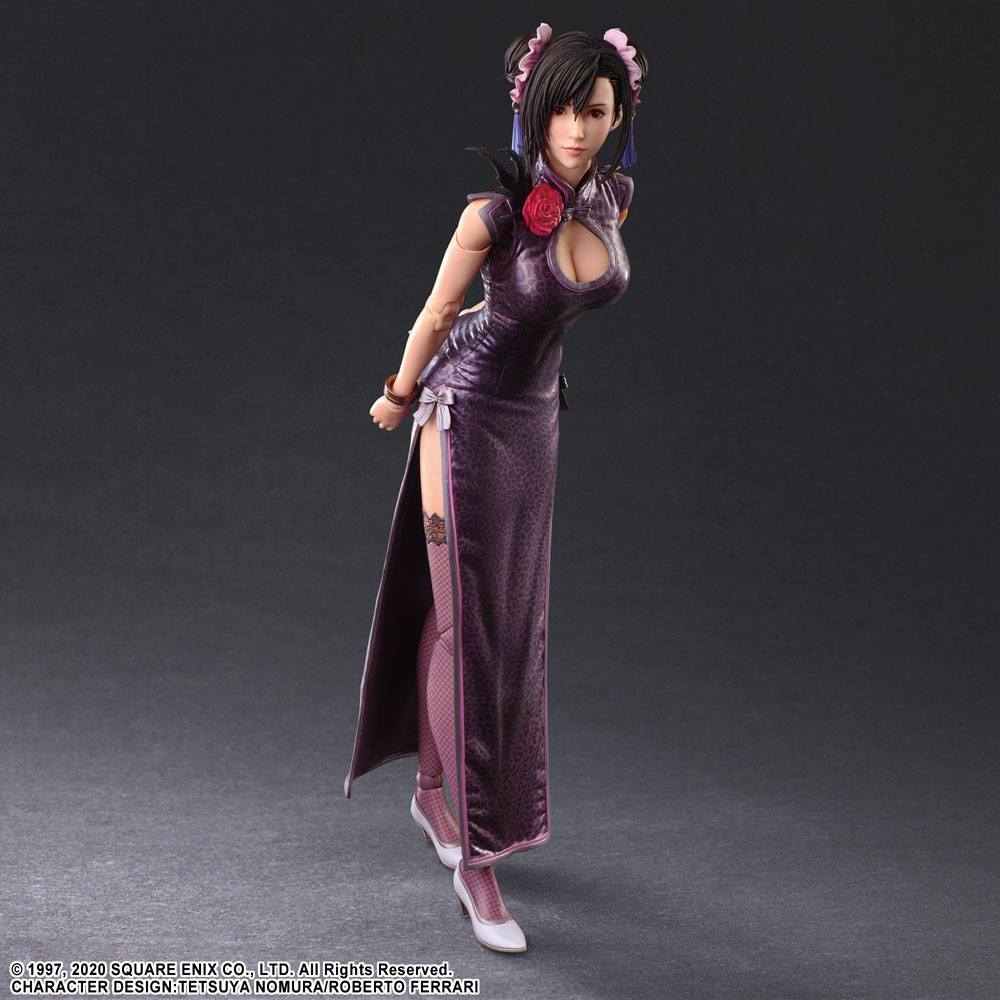 Final Fantasy VII Remake Play Arts Kai Action Figure Tifa Lockhart Abito sportivo Ver. 25 centimetri