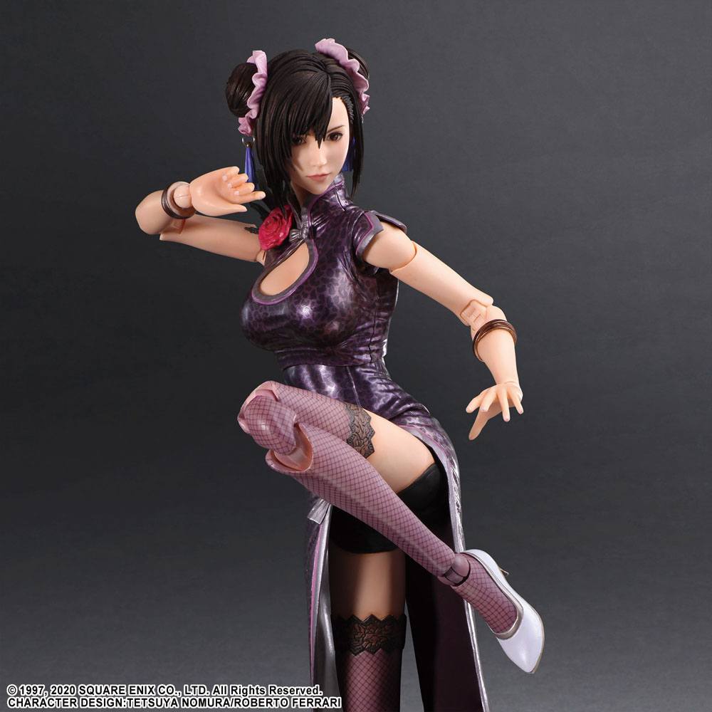 Final Fantasy VII Remake Play Arts Kai Action Figure Tifa Lockhart Abito sportivo Ver. 25 centimetri