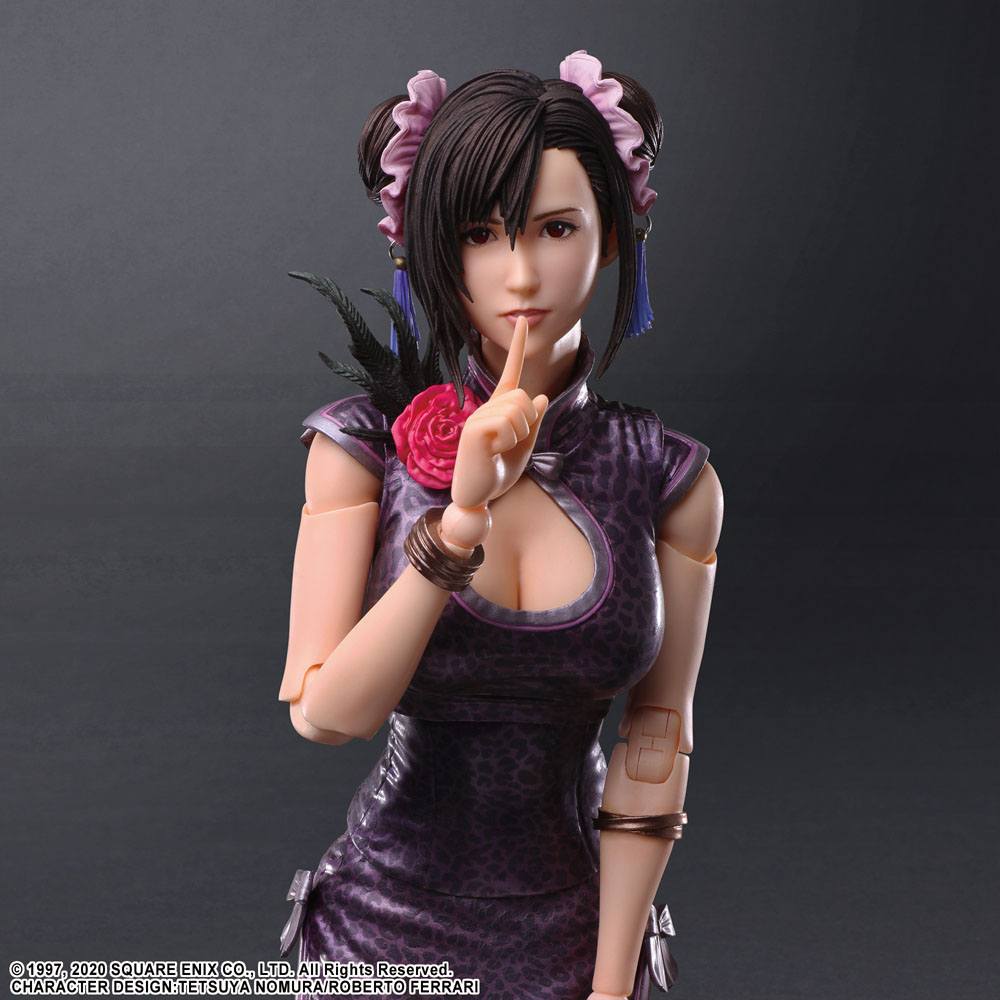 Final Fantasy VII Remake Play Arts Kai Action Figure Tifa Lockhart Abito sportivo Ver. 25 centimetri