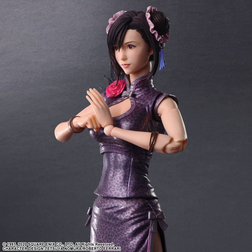 Final Fantasy VII Remake Play Arts Kai Action Figure Tifa Lockhart Abito sportivo Ver. 25 centimetri