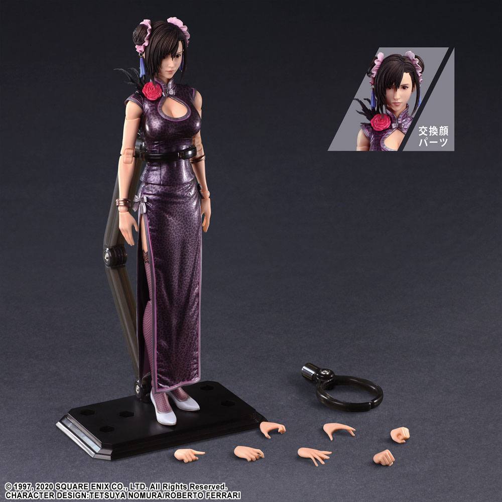 Final Fantasy VII Remake Play Arts Kai Action Figure Tifa Lockhart Abito sportivo Ver. 25 centimetri