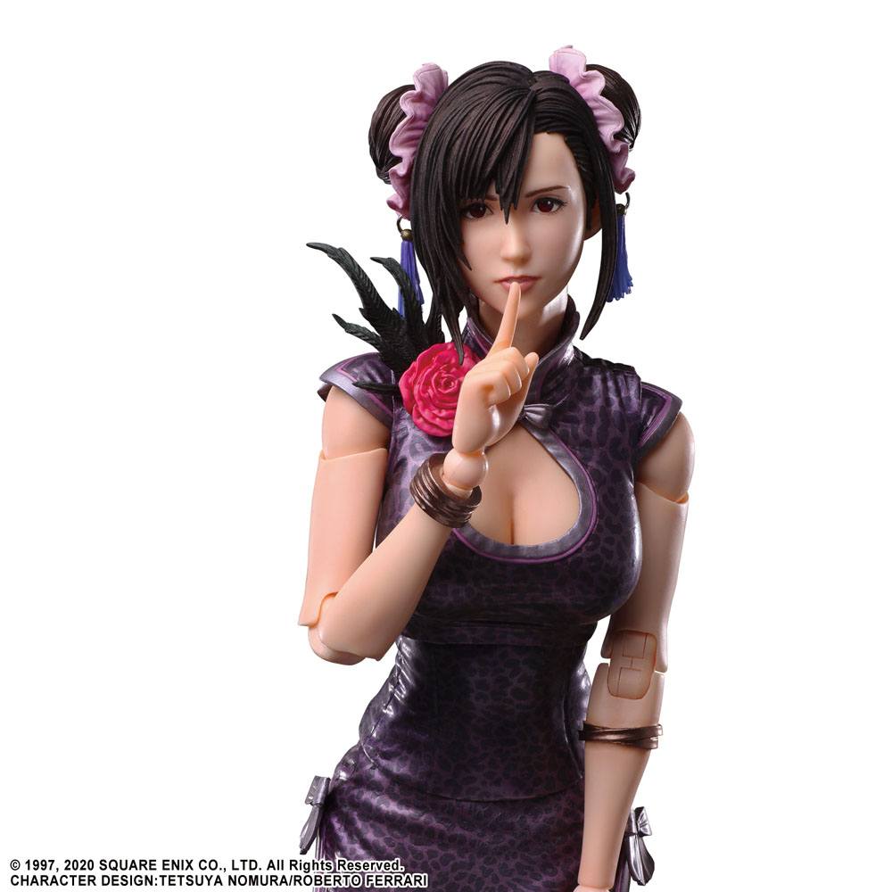 Final Fantasy VII Remake Play Arts Kai Action Figure Tifa Lockhart Abito sportivo Ver. 25 centimetri