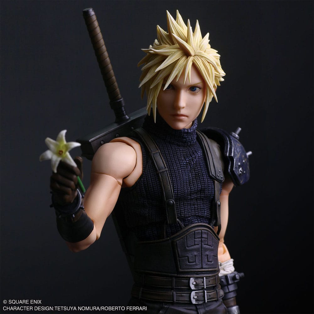 Final Fantasy VII Rebirth Play Arts Shin Action Figure Cloud Strife 27 cm