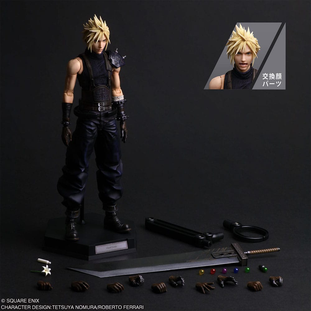 Final Fantasy VII Rebirth Play Arts Shin Action Figure Cloud Strife 27 cm