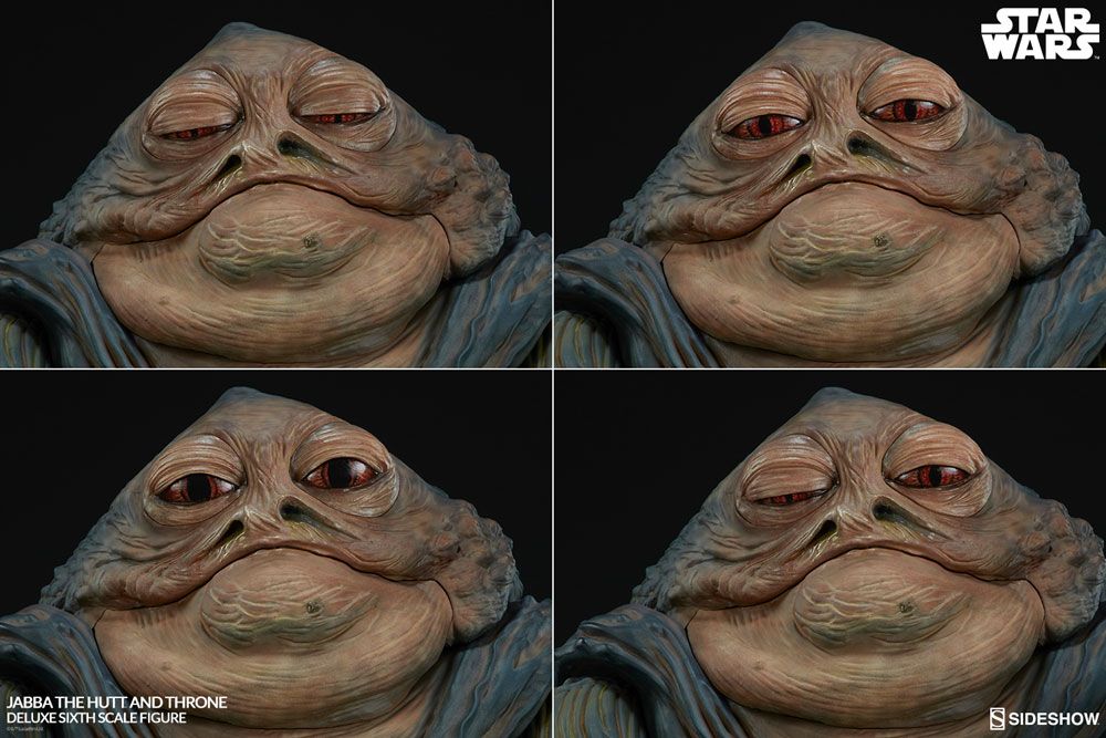 Star Wars Episode VI Action Figure 1/6 Jabba the Hutt & Throne Deluxe 34 cm