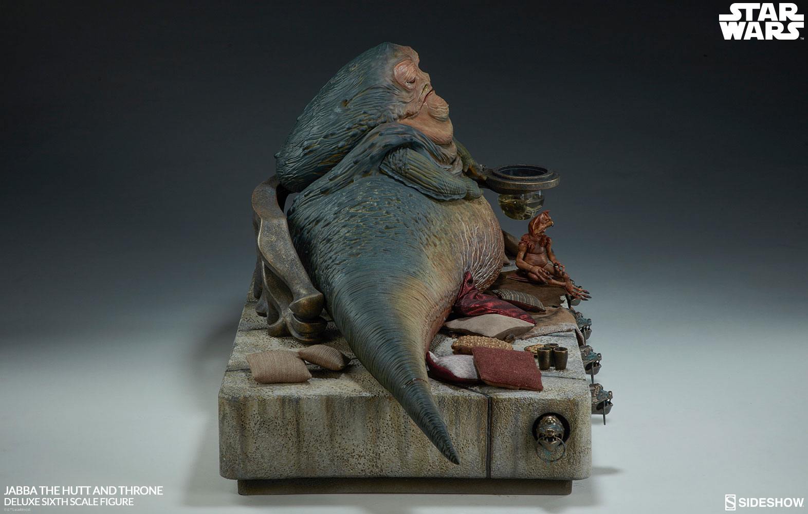 Star Wars Episode VI Action Figure 1/6 Jabba the Hutt & Throne Deluxe 34 cm