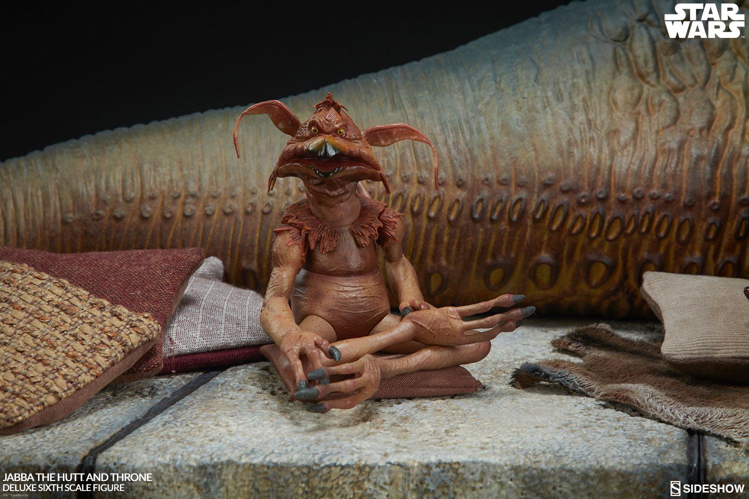 Star Wars Episode VI Action Figure 1/6 Jabba the Hutt & Throne Deluxe 34 cm