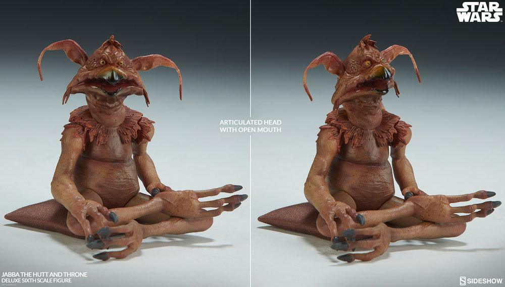 Star Wars Episode VI Action Figure 1/6 Jabba the Hutt & Throne Deluxe 34 cm
