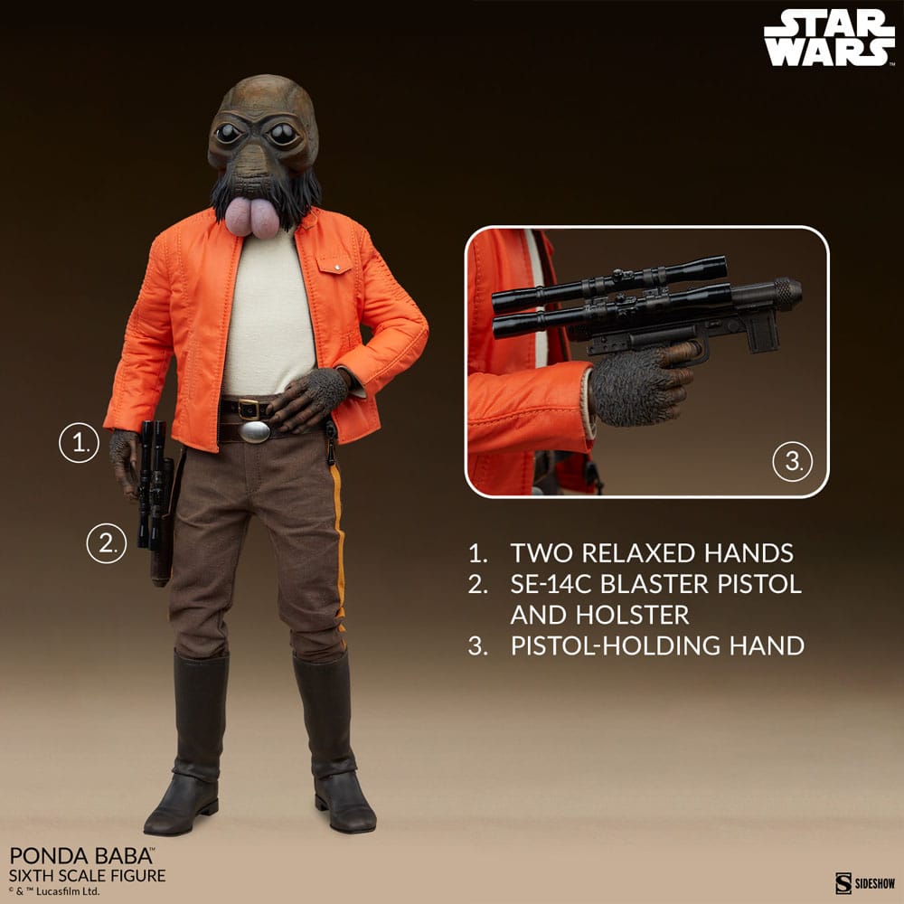 Star Wars Scum &amp; Villainy 1/6 Ponda Baba Action Figure 30cm