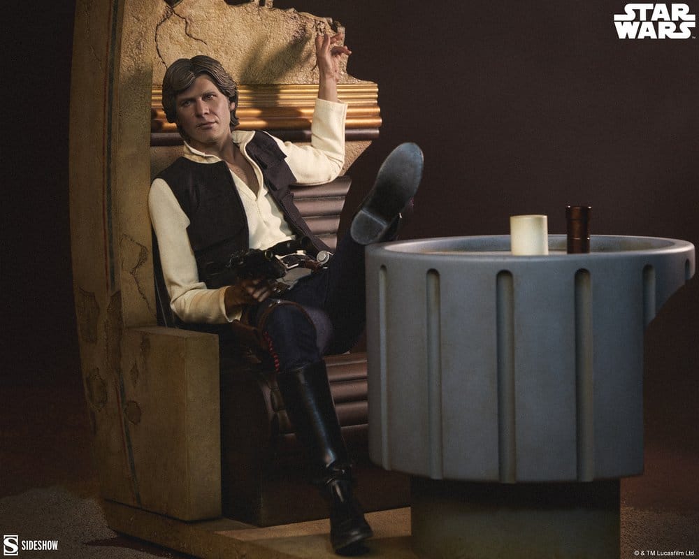Star Wars Episode IV Mixed Media Premium Format Figure Han Solo: Sorry About the Mess 32 cm