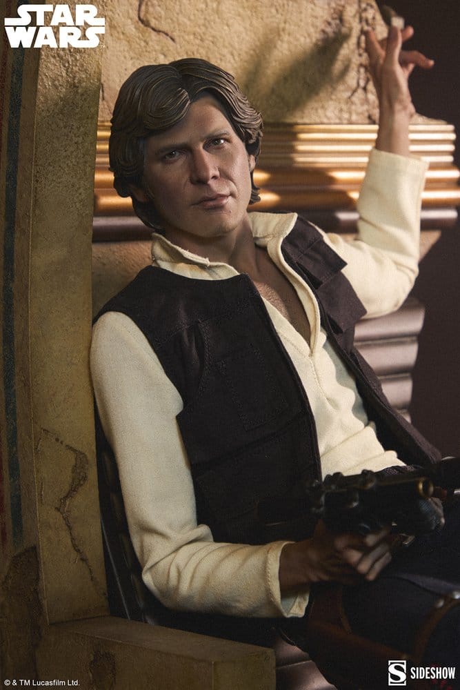 Star Wars Episode IV Mixed Media Premium Format Figure Han Solo: Sorry About the Mess 32 cm