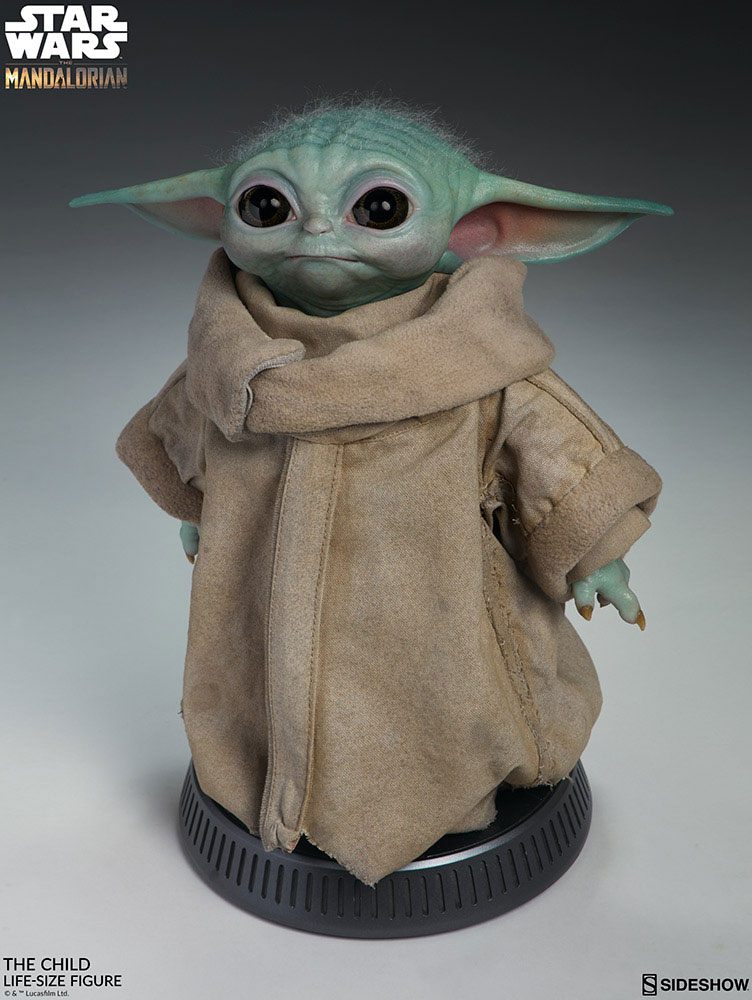 Statua a grandezza naturale di Star Wars The Mandalorian, Il Bambino, 42 cm