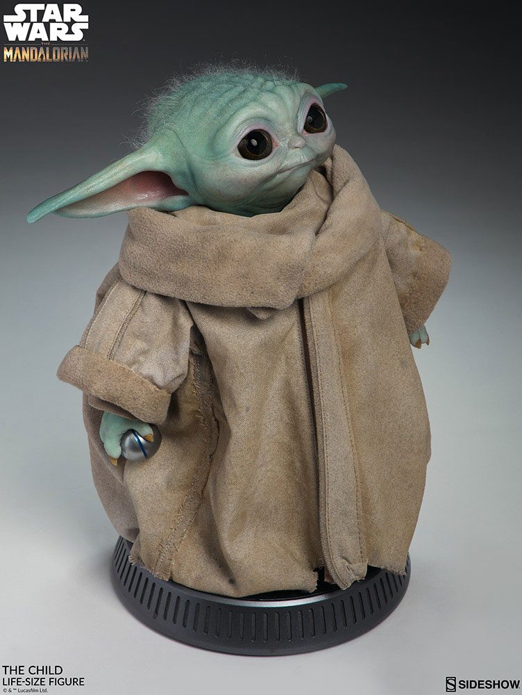 Statua a grandezza naturale di Star Wars The Mandalorian, Il Bambino, 42 cm