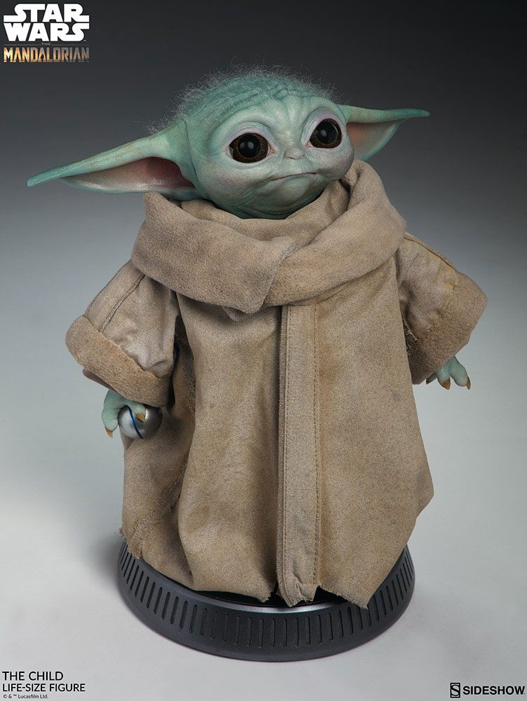 Statua a grandezza naturale di Star Wars The Mandalorian, Il Bambino, 42 cm