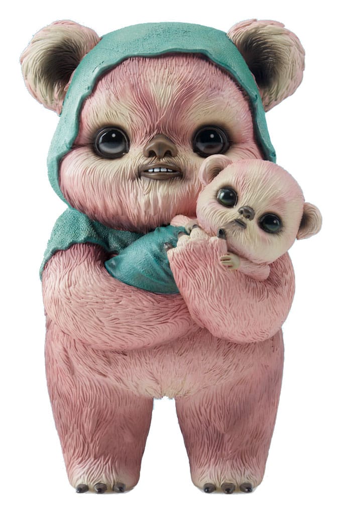 Statua di design di Star Wars Ewok di Mab Graves variante rosa 18 cm