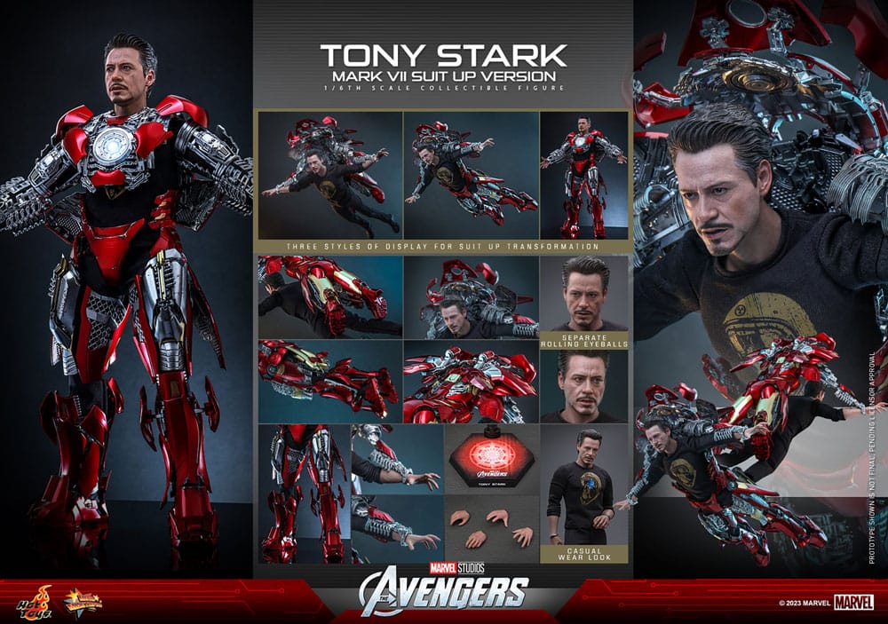 The Avengers Movie Masterpiece Action Figure 1/6 Tony Stark (Mark VII Suit-Up Version) 31 cm
