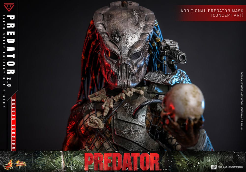 Predator Movie Masterpiece Action Figure 1/6 Predator (2.0) Deluxe Version 34 cm