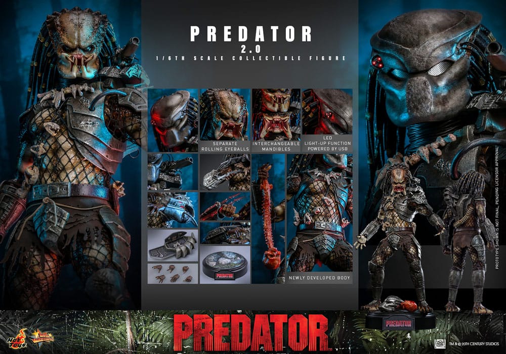 Predator Movie Masterpiece Action Figure 1/6 Predator (2.0) 34 cm