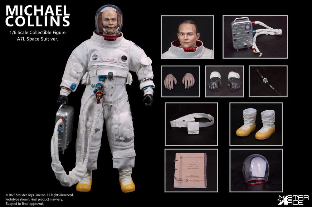 NASA Apollo 11 1/6 Michael Collins 30 cm Action Figure