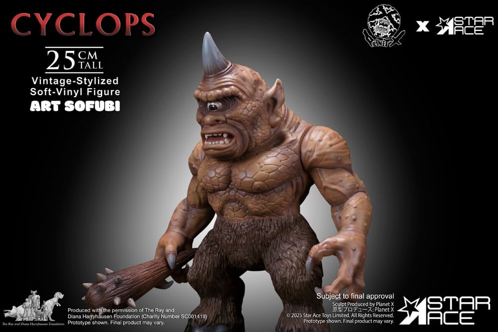 Ray Harryhausen Soft Vinyl Statue Cyclops (Vintage-Style) 25 cm