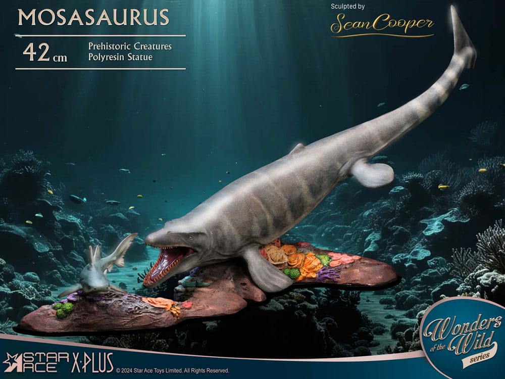 Meraviglie della natura selvaggia Statua Mosasaurus (DX) 42 cm