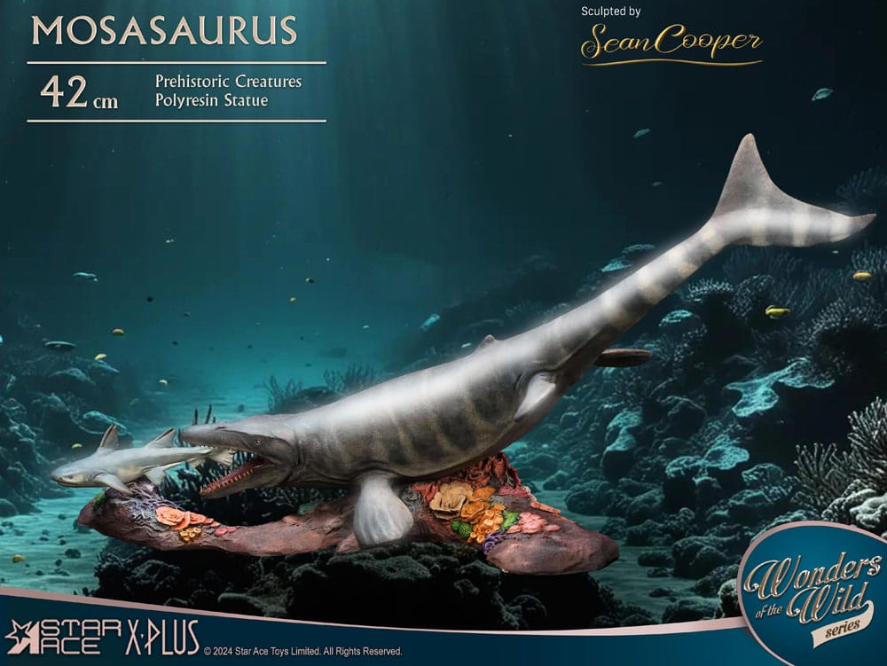 Meraviglie della natura selvaggia Statua Mosasaurus (DX) 42 cm