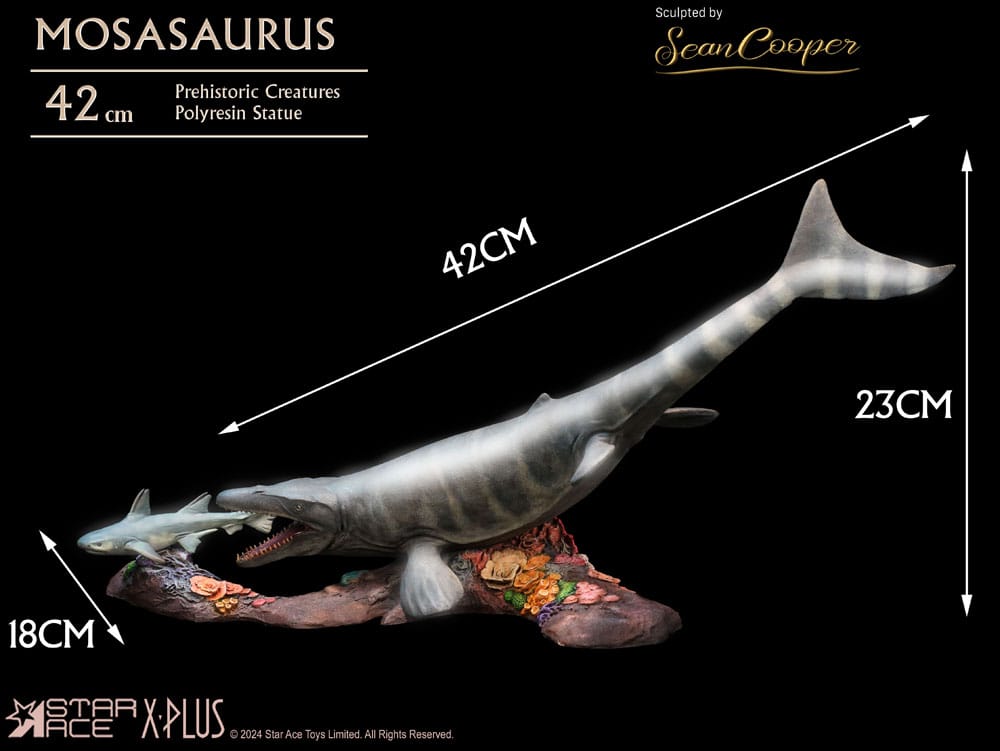 Meraviglie della natura selvaggia Statua Mosasaurus (DX) 42 cm
