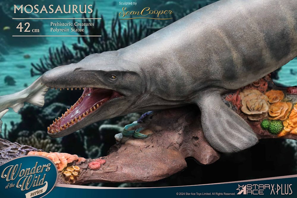 Meraviglie della natura selvaggia Statua Mosasaurus (DX) 42 cm