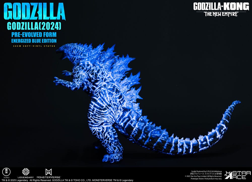 Godzilla vs. Kong: The New Empire Soft Vinyl Statue Godzilla (2024) Evolved Blue Edition 28 cm