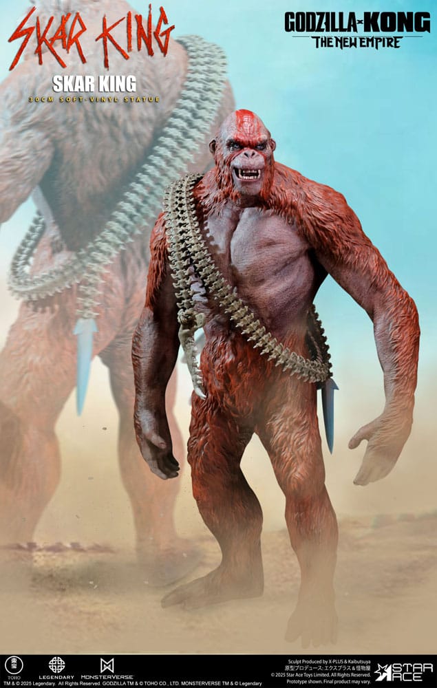 Godzilla vs. Kong: The New Empire Soft Vinyl Statue Skar King Unleash the Titan 30 cm