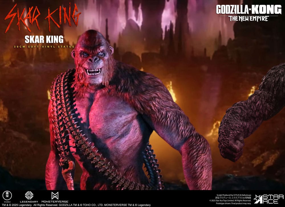Godzilla vs. Kong: The New Empire Soft Vinyl Statue Skar King Unleash the Titan 30 cm