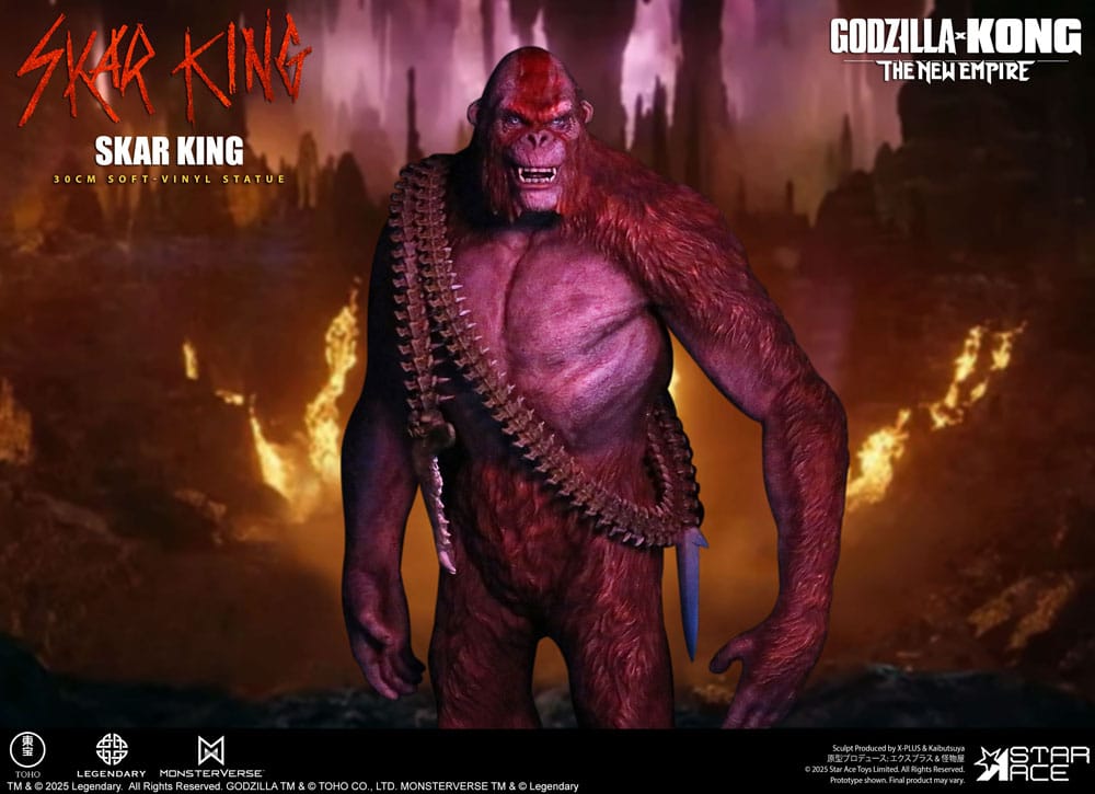 Godzilla vs. Kong: The New Empire Soft Vinyl Statue Skar King Unleash the Titan 30 cm