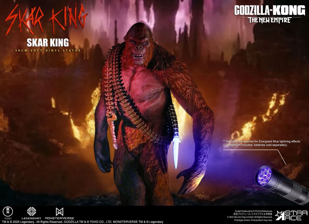 Godzilla vs. Kong: The New Empire Soft Vinyl Statue Skar King Unleash the Titan 30 cm