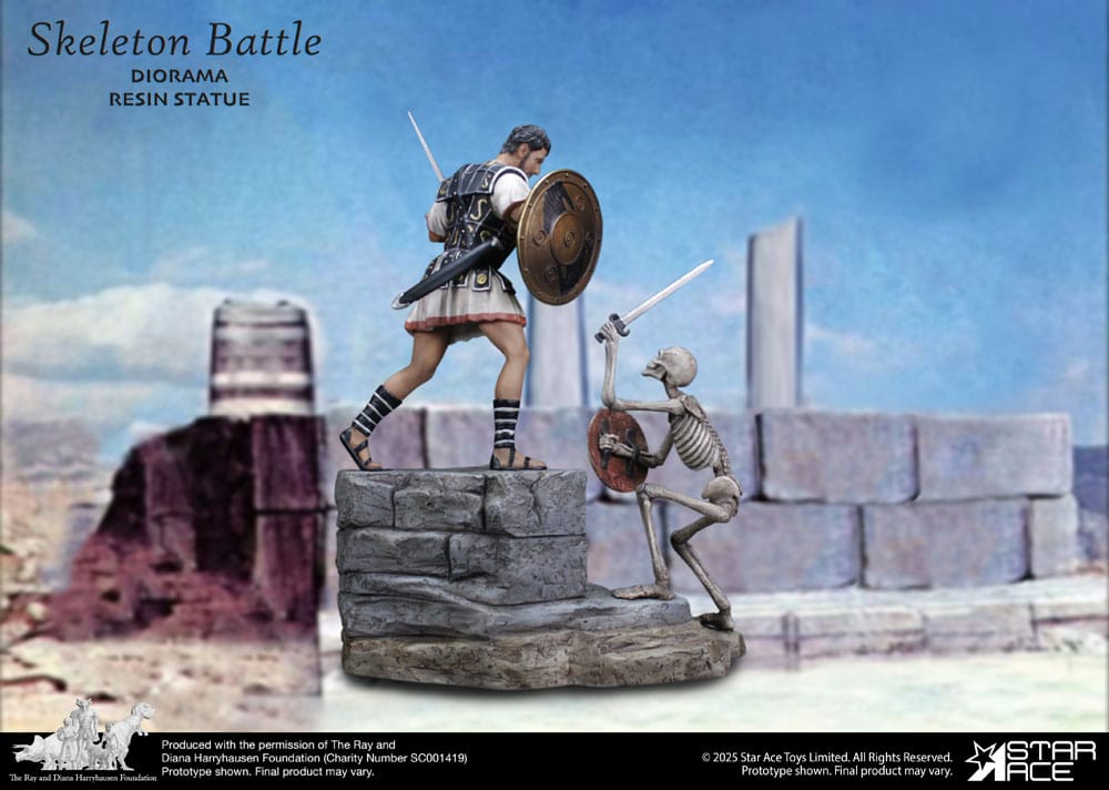 Ray Harryhausen Diorama 1/8 Skeleton Battle Scene 30 cm