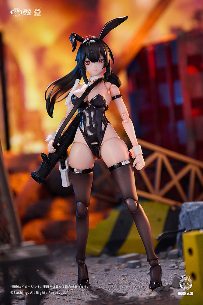 Bunny Rapid Action Squad Action Figure 1/12 Attacker Runa 16 cm