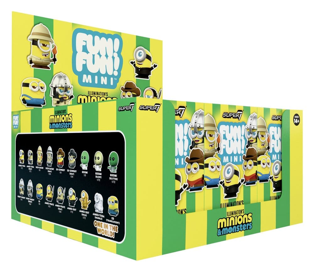 Minions Fun! Fun! Mini Figures Wave 01 Minions & Monsters Blind Box Display (9)