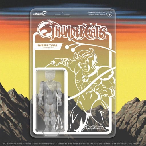 Thundercats ReAction Tygra (Clear) 10cm Action Figure