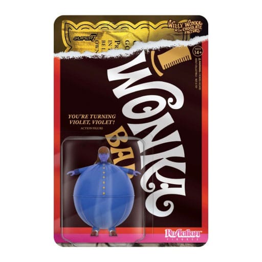Willy Wonka e la fabbrica di cioccolato (1971) ReAction Action Figure Wave 03 Violet Beauregarde (Mirtillo) 10 cm