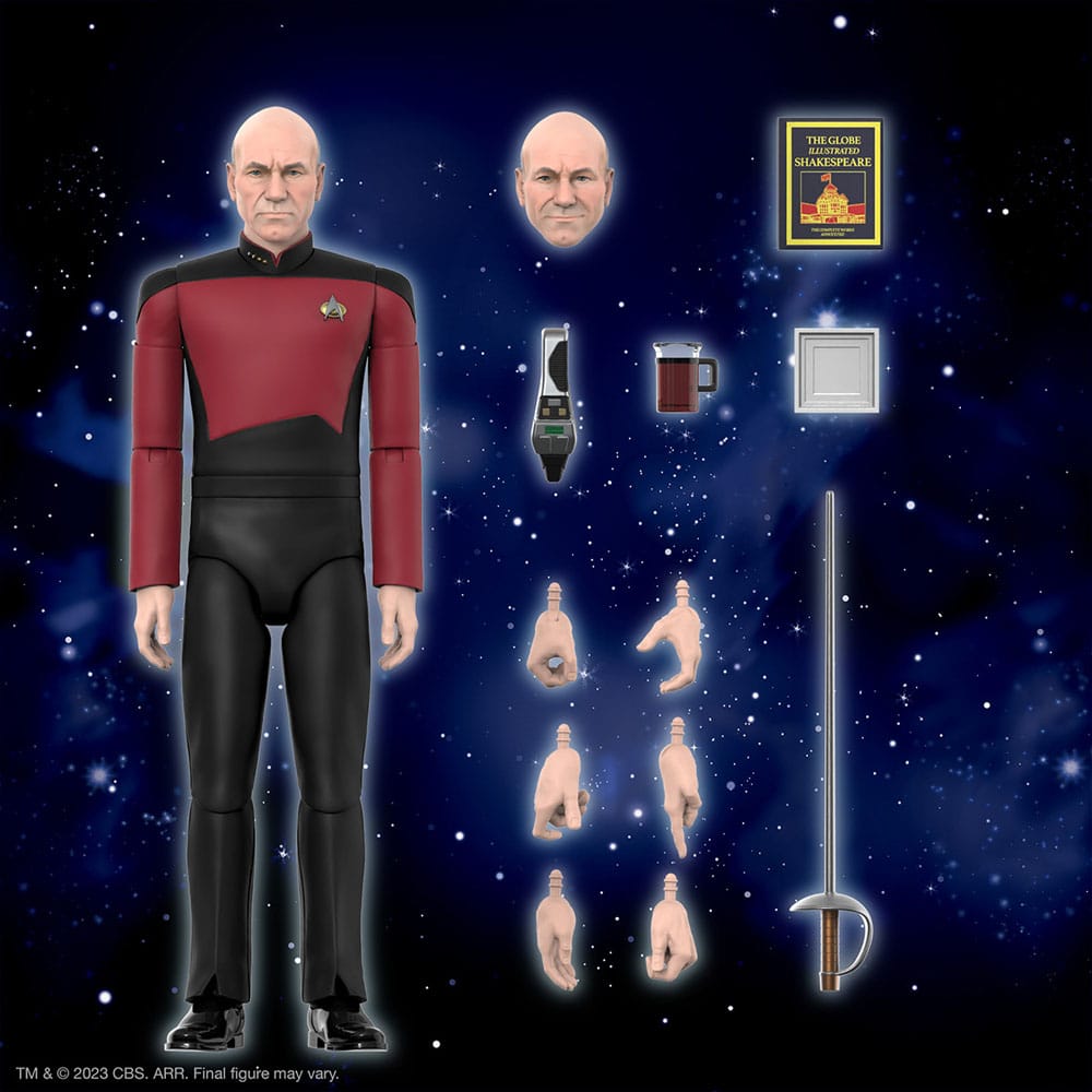 Star Trek: The Next Generation Ultimates Action Figure Capitano Picard 18 cm
