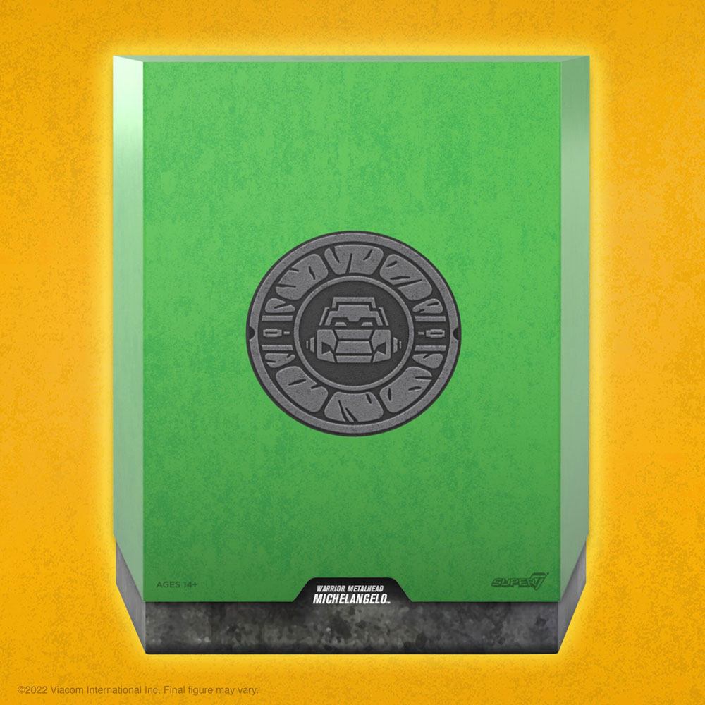 Teenage Mutant Ninja Turtles Ultimates Action Figure Guerriero Metalhead Michelangelo 18 cm